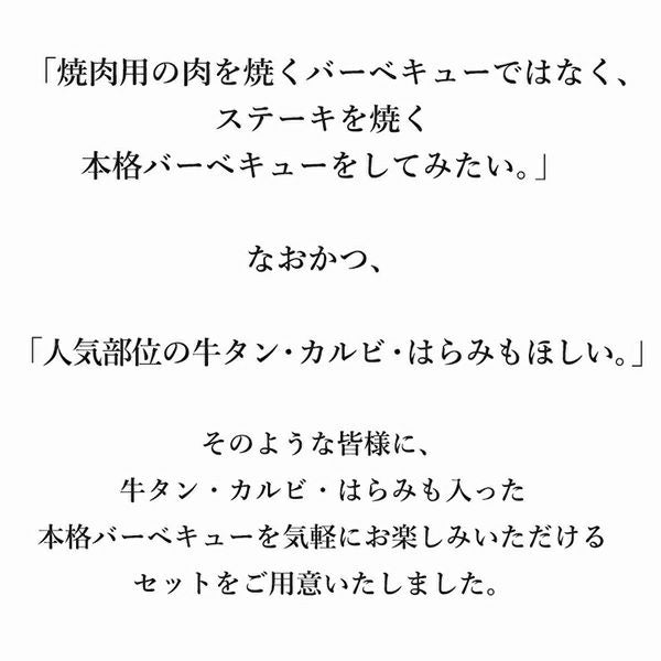 BBQ7点セット　セット内容説明