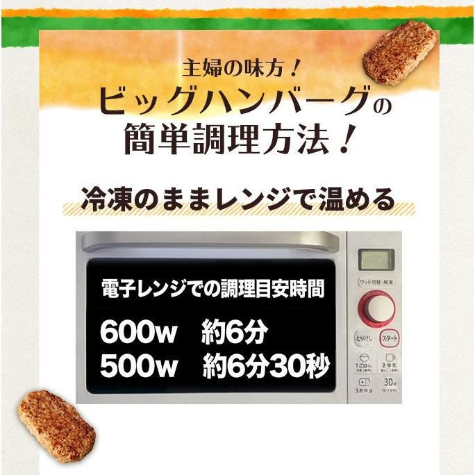ビッグハンバーグ　調理方法