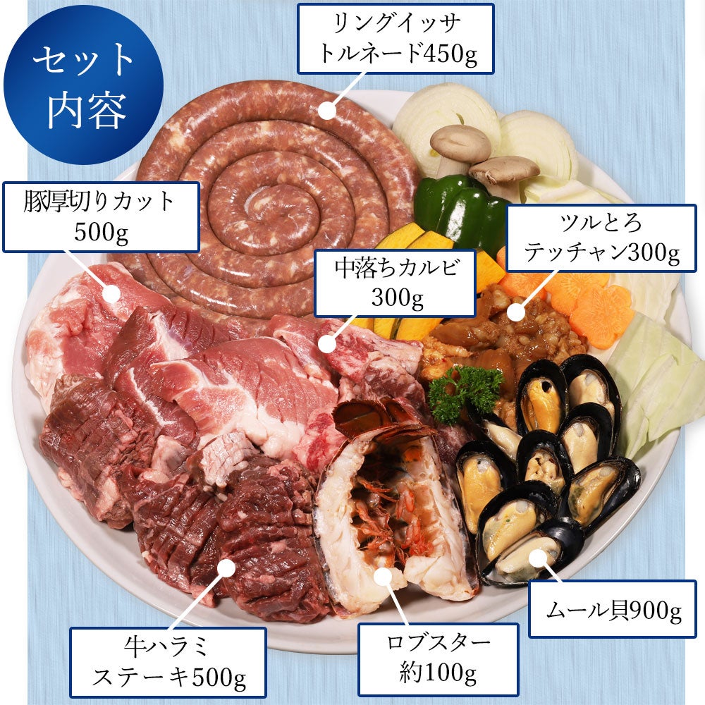 焼肉7種プレミアムセット内容量